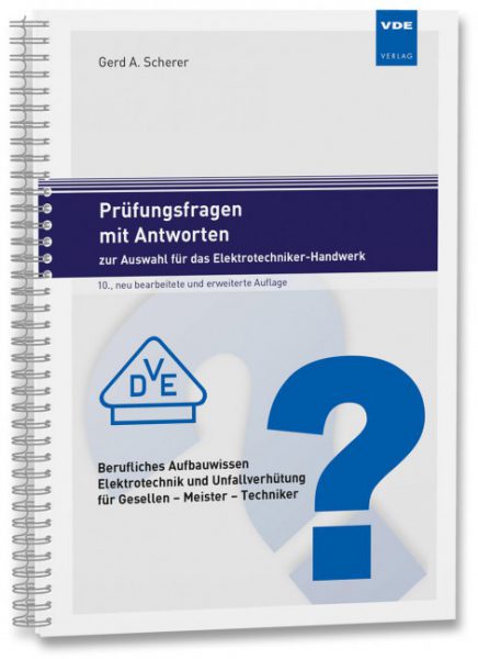 Prüfungs­fragen mit Antworten zur Auswahl für das Elektro­techniker-Hand­werk