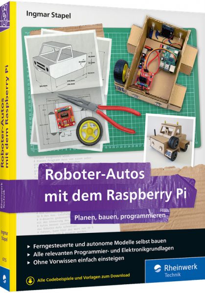 Roboter-­Autos mit dem Rasp­berry Pi